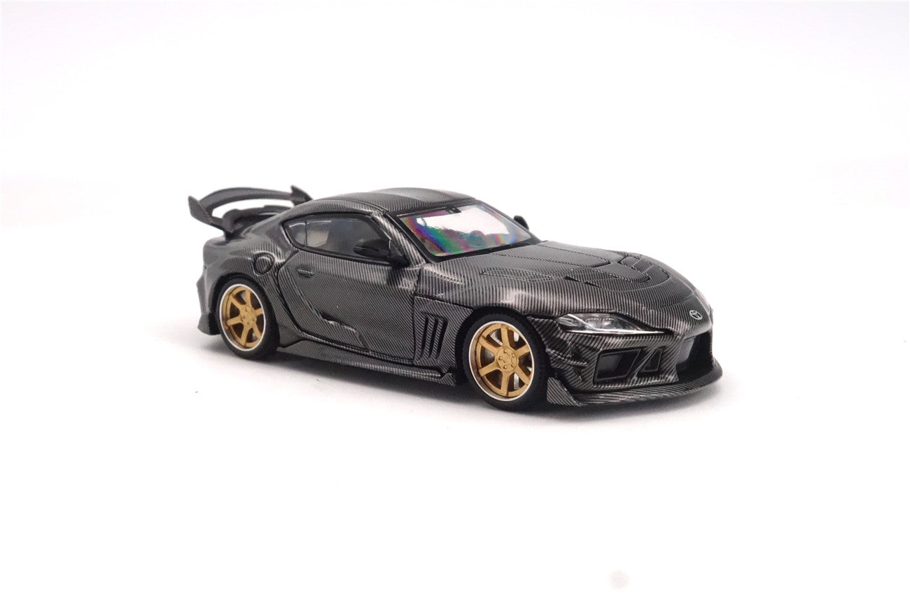 Limited Edition 1:64 Scale Diecast Toyota GR Supra A90 A91 Wide Body Model | Darwinpro And XCARTOYS BKSSII Carbon Fiber Kit