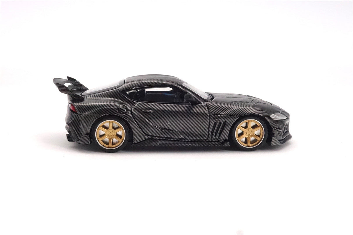 Limited Edition 1:64 Scale Diecast Toyota GR Supra A90 A91 Wide Body Model | Darwinpro And XCARTOYS BKSSII Carbon Fiber Kit