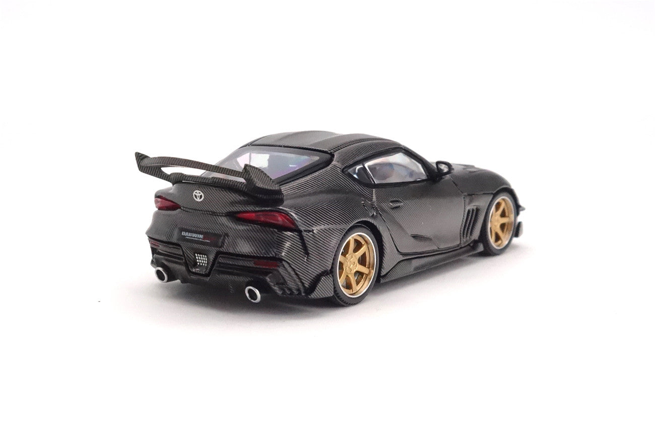Limited Edition 1:64 Scale Diecast Toyota GR Supra A90 A91 Wide Body Model | Darwinpro And XCARTOYS BKSSII Carbon Fiber Kit