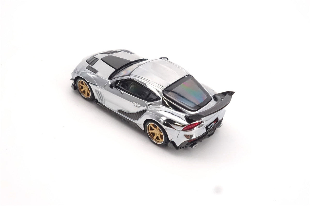 Limited Edition 1:64 Scale Diecast Toyota GR Supra A90 A91 Wide Body Model | Darwinpro And XCARTOYS BKSSII Carbon Fiber Kit