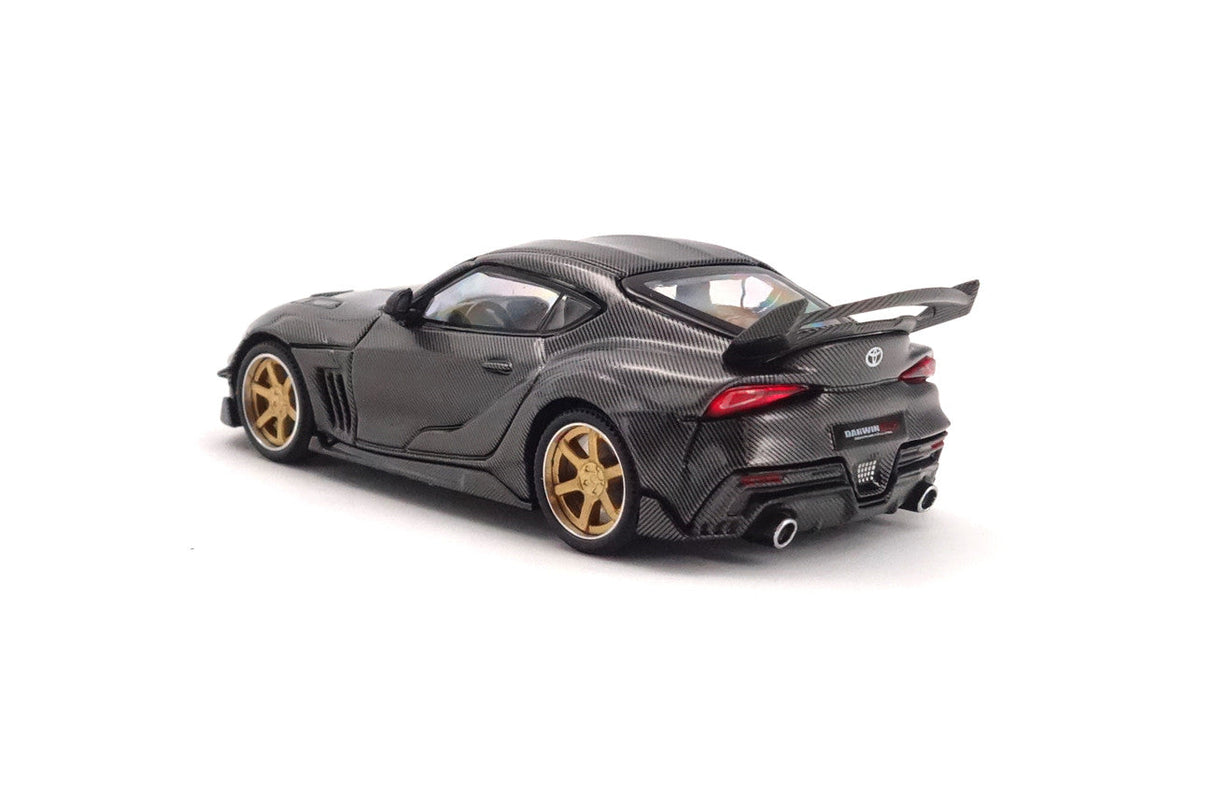 Limited Edition 1:64 Scale Diecast Toyota GR Supra A90 A91 Wide Body Model | Darwinpro And XCARTOYS BKSSII Carbon Fiber Kit