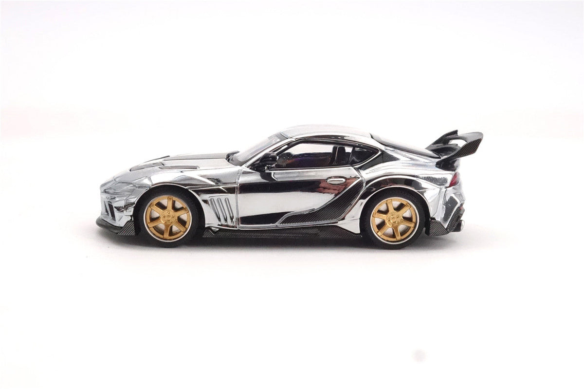 Limited Edition 1:64 Scale Diecast Toyota GR Supra A90 A91 Wide Body Model | Darwinpro And XCARTOYS BKSSII Carbon Fiber Kit