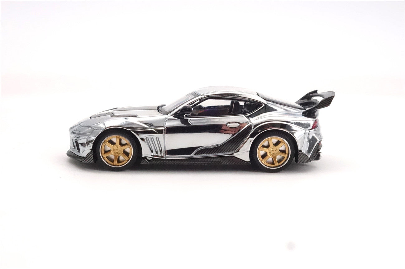 Limited Edition 1:64 Scale Diecast Toyota GR Supra A90 A91 Wide Body Model | Darwinpro And XCARTOYS BKSSII Carbon Fiber Kit