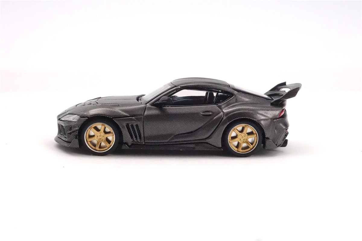 Limited Edition 1:64 Scale Diecast Toyota GR Supra A90 A91 Wide Body Model | Darwinpro And XCARTOYS BKSSII Carbon Fiber Kit