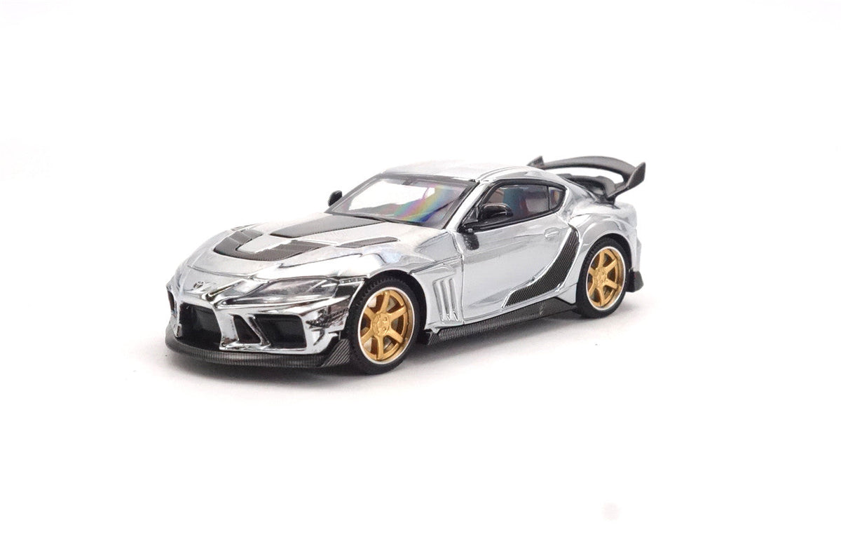 Limited Edition 1:64 Scale Diecast Toyota GR Supra A90 A91 Wide Body Model | Darwinpro And XCARTOYS BKSSII Carbon Fiber Kit