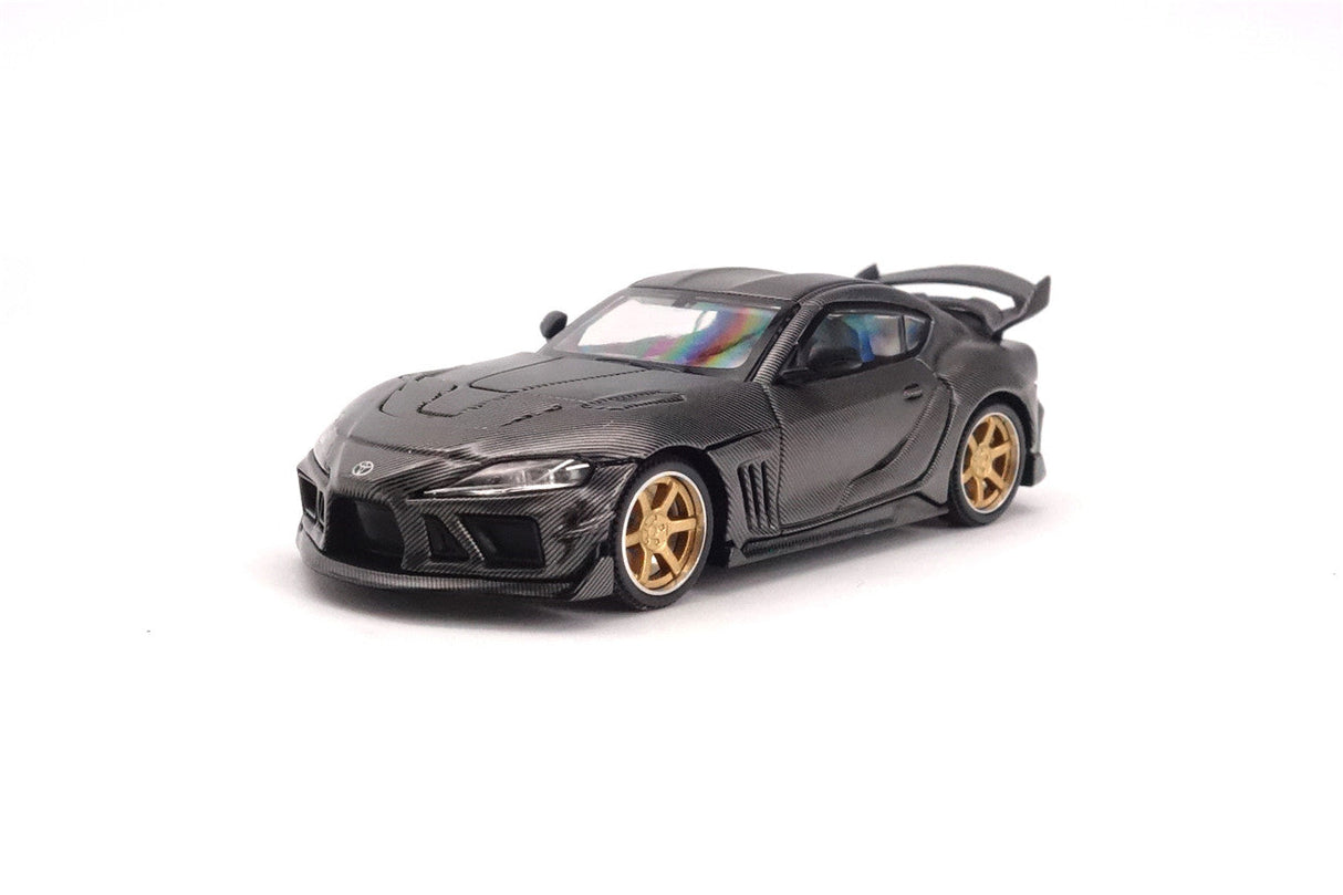 Limited Edition 1:64 Scale Diecast Toyota GR Supra A90 A91 Wide Body Model | Darwinpro And XCARTOYS BKSSII Carbon Fiber Kit