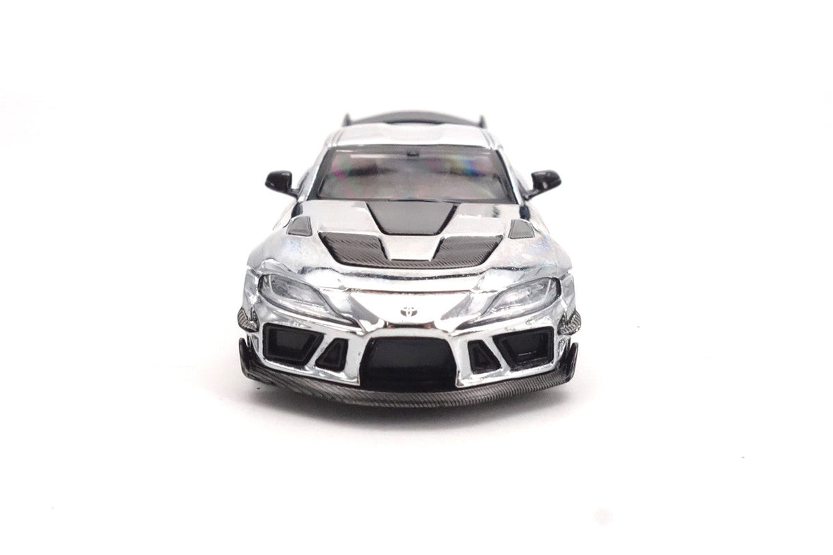 Limited Edition 1:64 Scale Diecast Toyota GR Supra A90 A91 Wide Body Model | Darwinpro And XCARTOYS BKSSII Carbon Fiber Kit