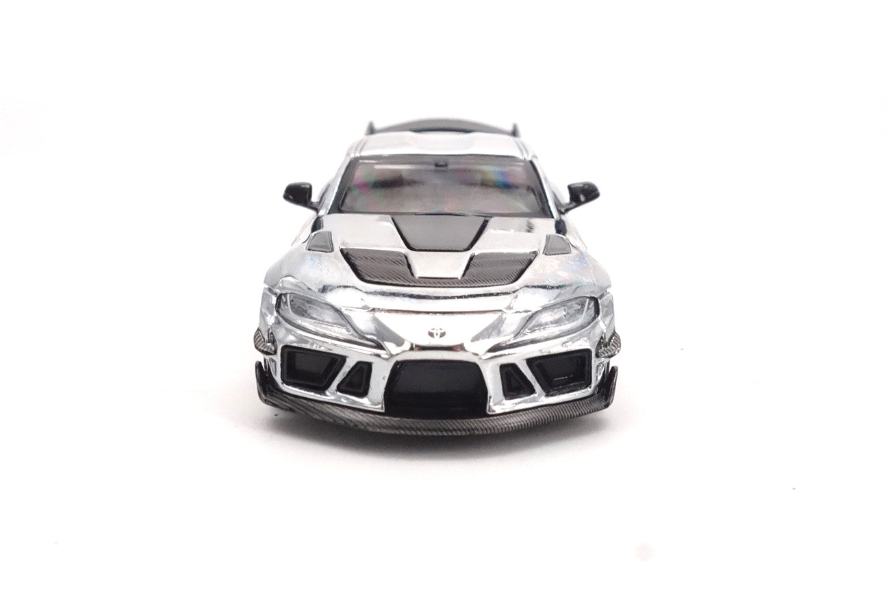 Limited Edition 1:64 Scale Diecast Toyota GR Supra A90 A91 Wide Body Model | Darwinpro And XCARTOYS BKSSII Carbon Fiber Kit