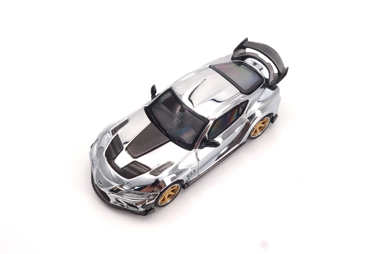 Limited Edition 1:64 Scale Diecast Toyota GR Supra A90 A91 Wide Body Model | Darwinpro And XCARTOYS BKSSII Carbon Fiber Kit