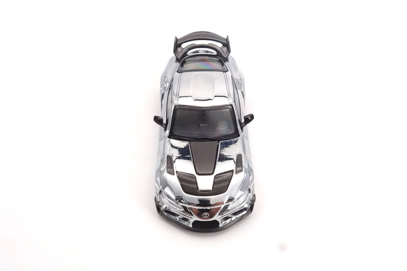 Limited Edition 1:64 Scale Diecast Toyota GR Supra A90 A91 Wide Body Model | Darwinpro And XCARTOYS BKSSII Carbon Fiber Kit