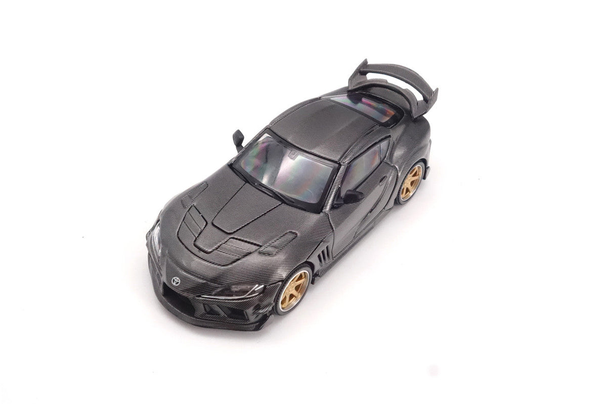 Limited Edition 1:64 Scale Diecast Toyota GR Supra A90 A91 Wide Body Model | Darwinpro And XCARTOYS BKSSII Carbon Fiber Kit