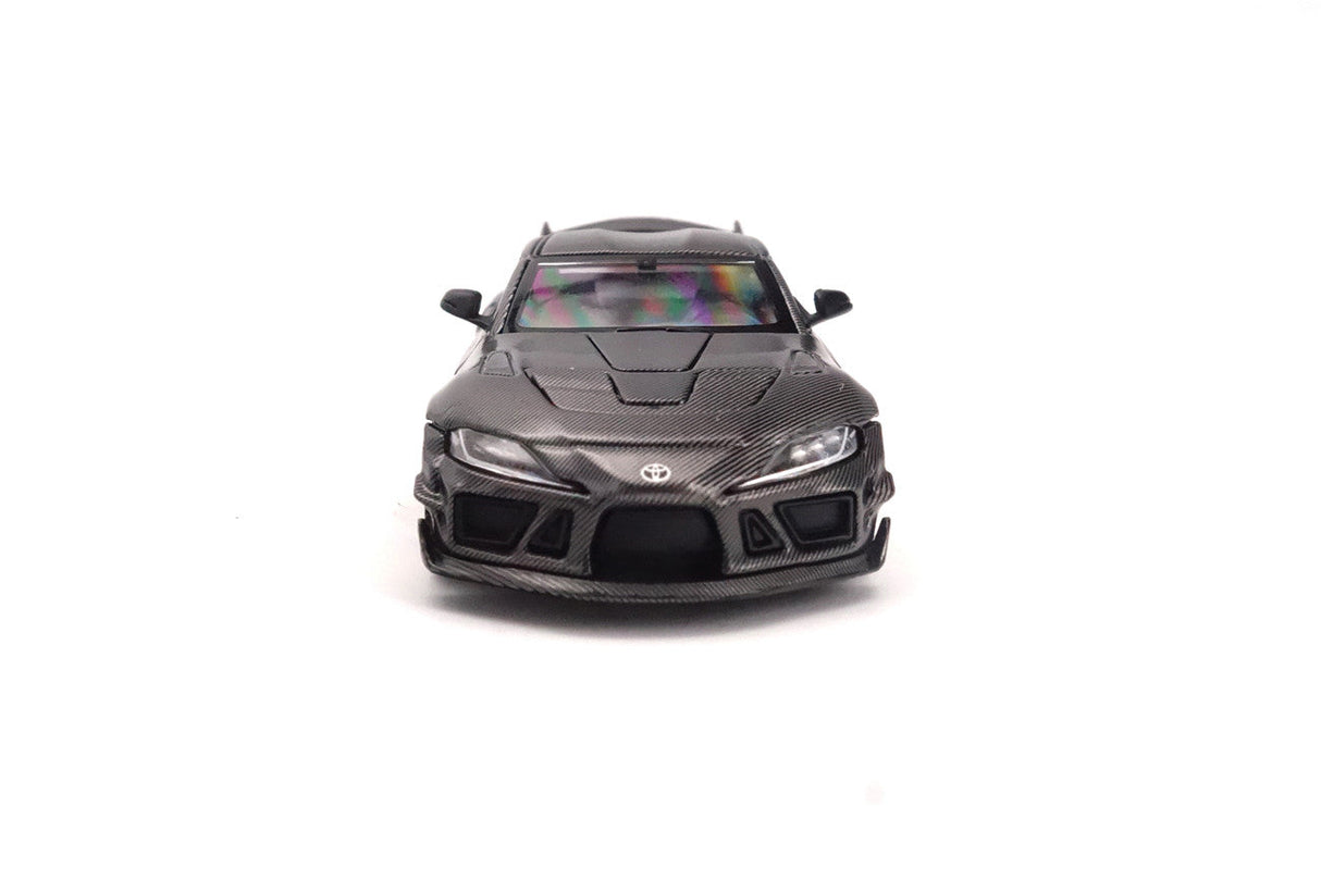 Limited Edition 1:64 Scale Diecast Toyota GR Supra A90 A91 Wide Body Model | Darwinpro And XCARTOYS BKSSII Carbon Fiber Kit
