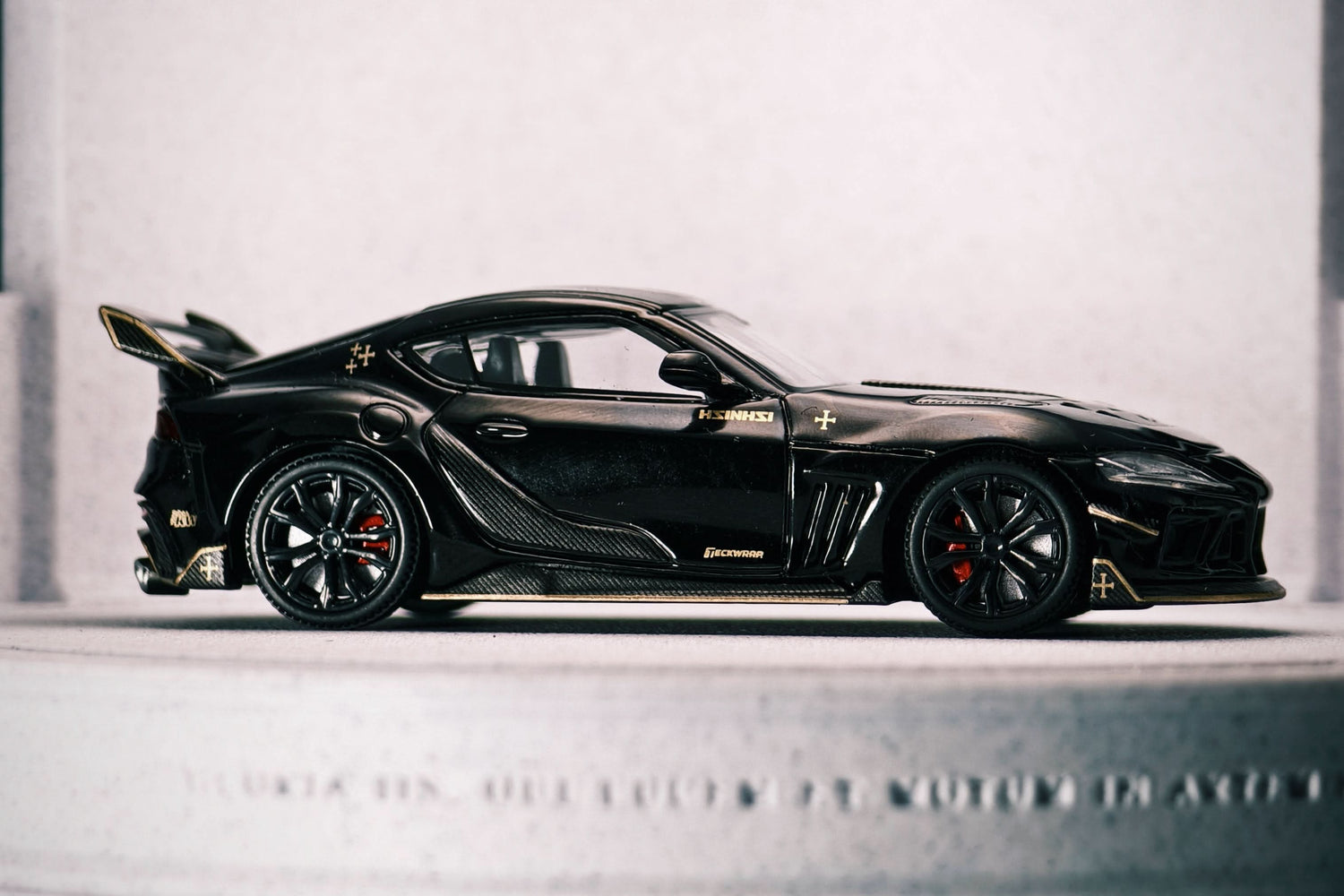 Limited Edition 1:64 Scale Diecast Toyota GR Supra A90 A91 Wide Body Model | Darwinpro And XCARTOYS BKSSII Carbon Fiber Kit
