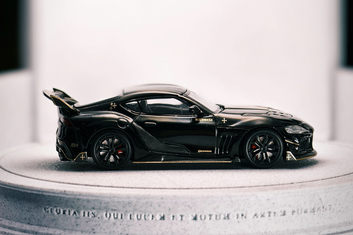 Limited Edition 1:64 Scale Diecast Toyota GR Supra A90 A91 Wide Body Model | Darwinpro And XCARTOYS BKSSII Carbon Fiber Kit