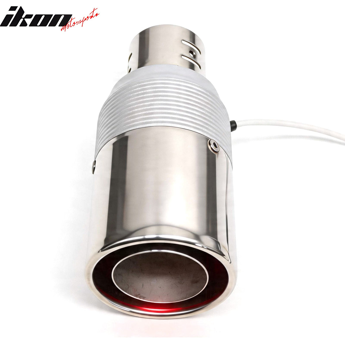 Universal Auto Car Rear Exhaust Pipe Tail Muffler Tip Round Single Outlet Chrome