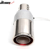 Universal Auto Car Rear Exhaust Pipe Tail Muffler Tip Round Single Outlet Chrome