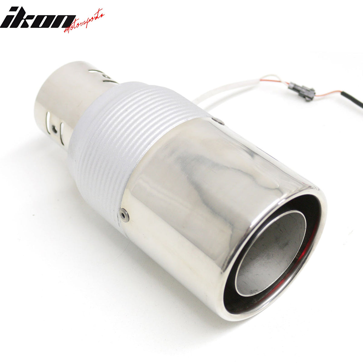 Universal Auto Car Rear Exhaust Pipe Tail Muffler Tip Round Single Outlet Chrome