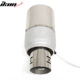 Universal Auto Car Rear Exhaust Pipe Tail Muffler Tip Round Single Outlet Chrome