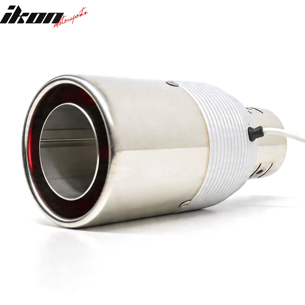 Universal Auto Car Rear Exhaust Pipe Tail Muffler Tip Round Single Outlet Chrome