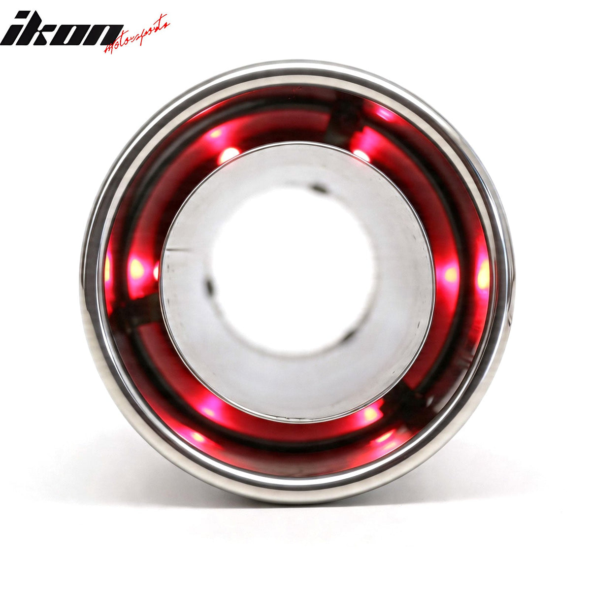 Universal Auto Car Rear Exhaust Pipe Tail Muffler Tip Round Single Outlet Chrome