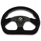 Flat Heart Steering Wheel + Short Hub Adapter Kit For Mazda Miata RX-7 RX-8 MX-3 MX-6