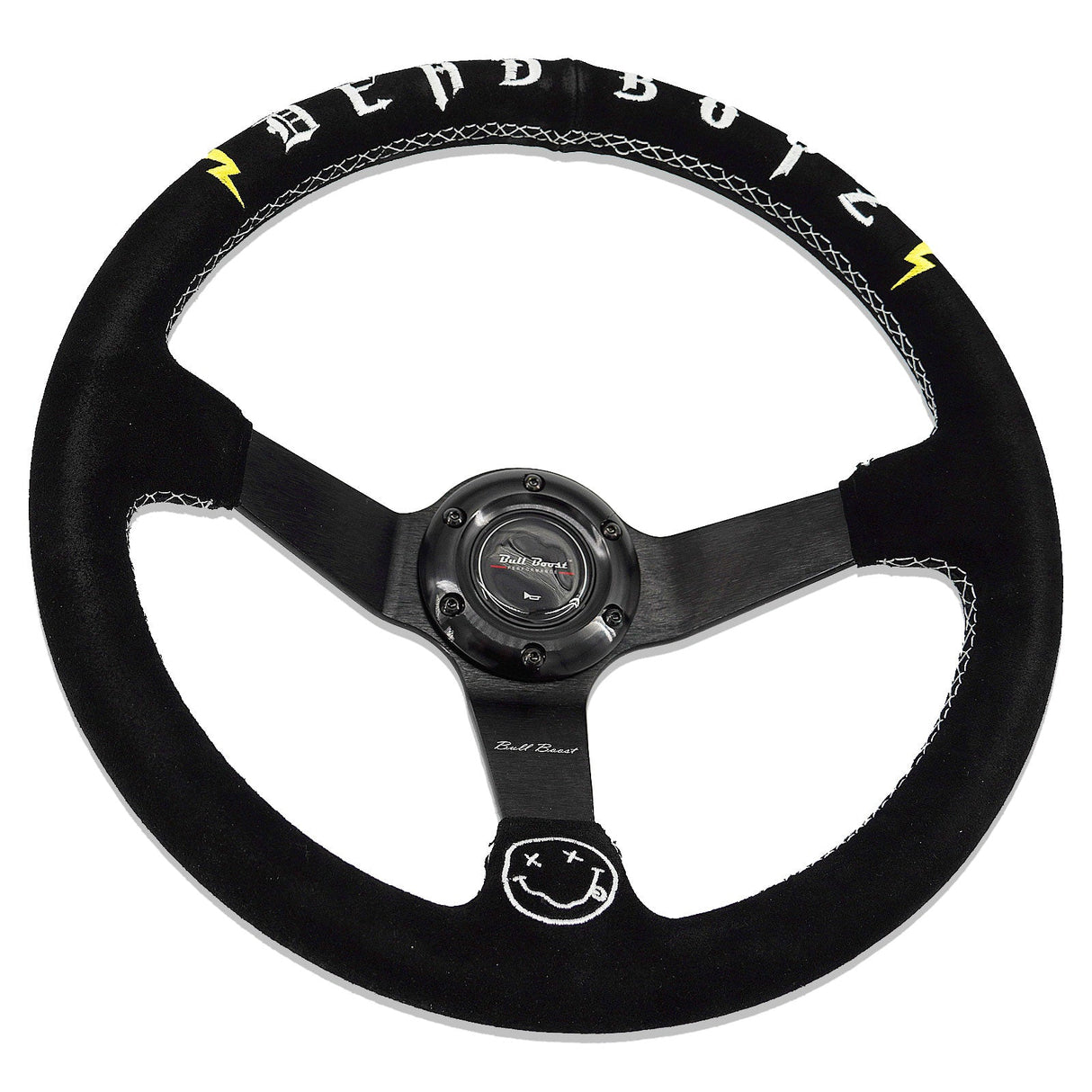 Deadboyz 350mm Steering Wheel + Short Hub Adapter Kit For Mazda Miata RX-7 RX-8 MX-3 MX-6
