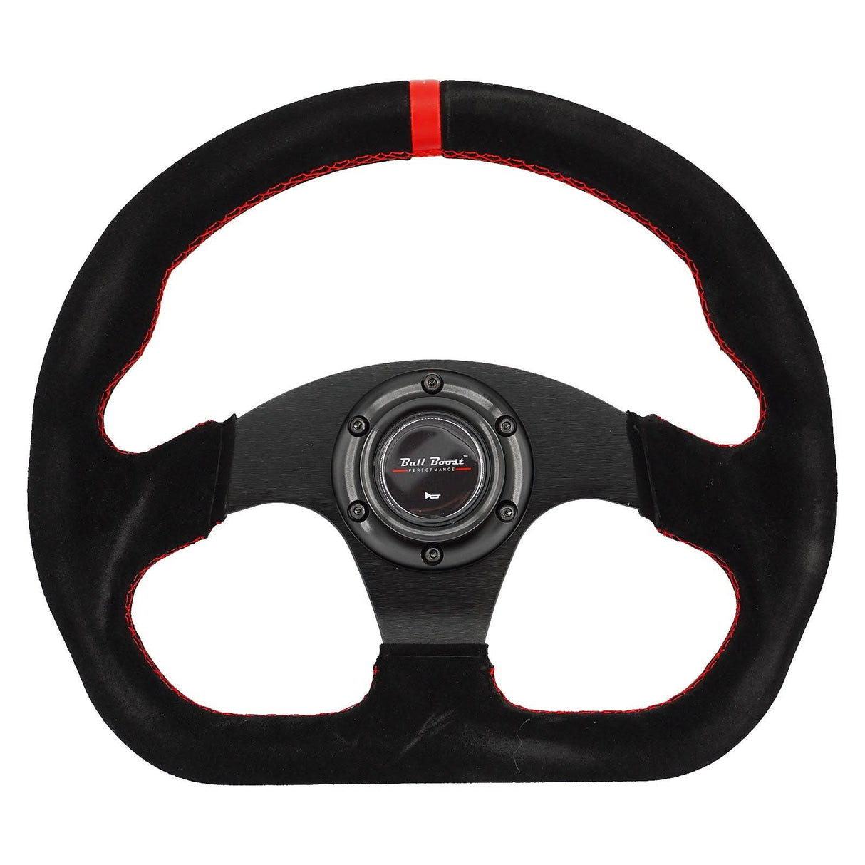Universal Lightweight Flat Racing Billet 6-Bolt Steering Wheel