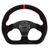 Universal Lightweight Flat Racing Billet 6-Bolt Steering Wheel