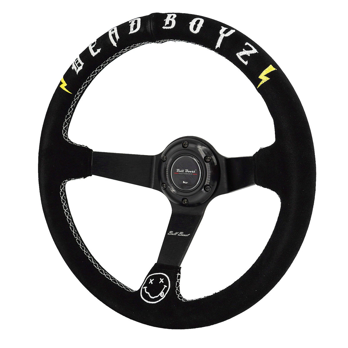 Deadboyz 350mm Steering Wheel + Short Hub Adapter Kit For Mazda Miata RX-7 RX-8 MX-3 MX-6
