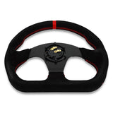 Universal Lightweight Flat Racing Billet 6-Bolt Steering Wheel