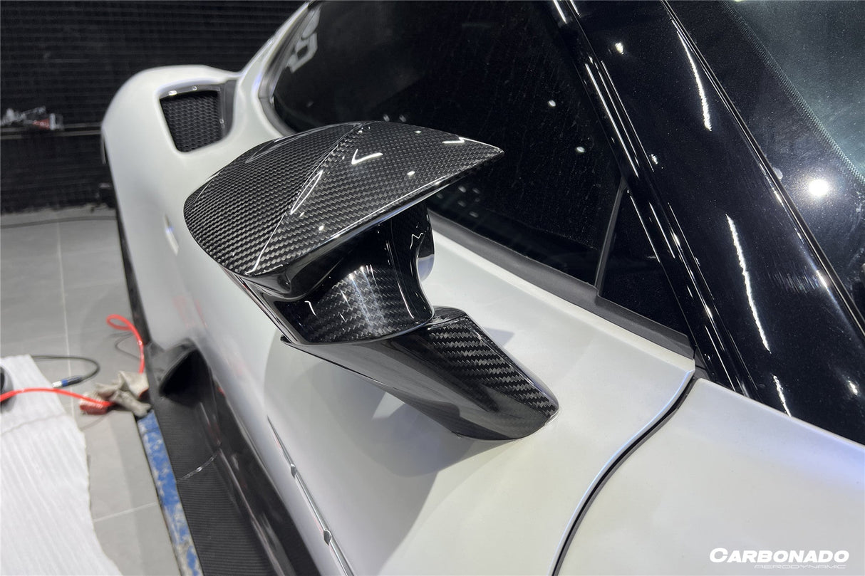 2020-UP Maserati MC20 MCPura MSY Style DRY Carbon Fiber Mirror Housing Replacement