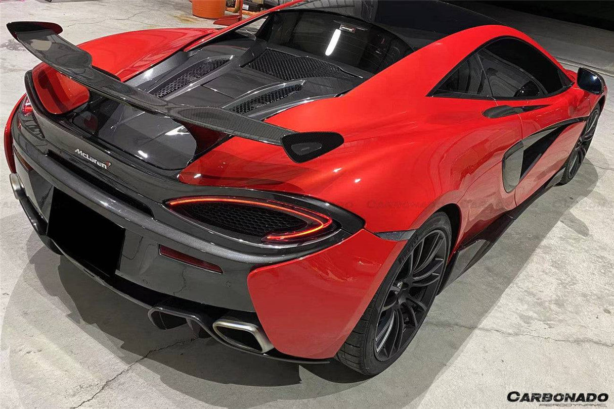 2015-2020 McLaren 540C  570S  570GT MS Style DRY Carbon Fiber Trunk Wing