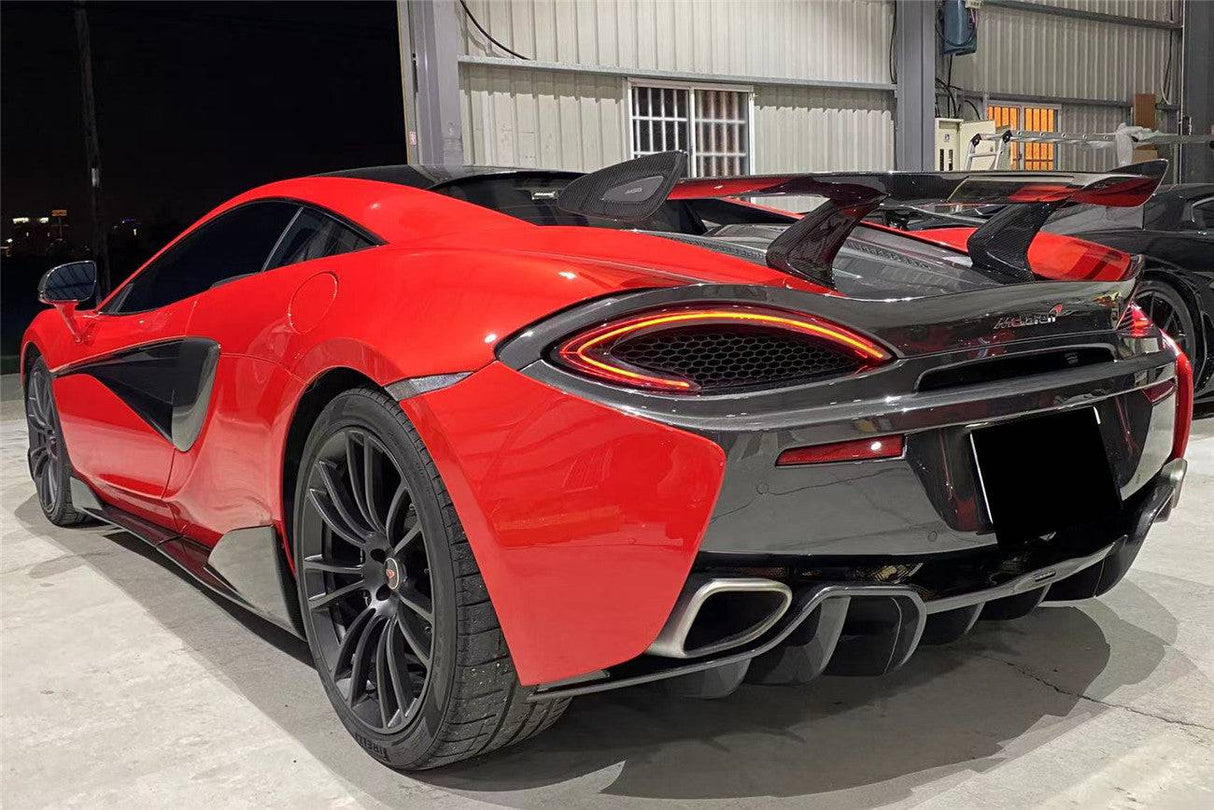 2015-2020 McLaren 540C  570S  570GT MS Style DRY Carbon Fiber Trunk Wing