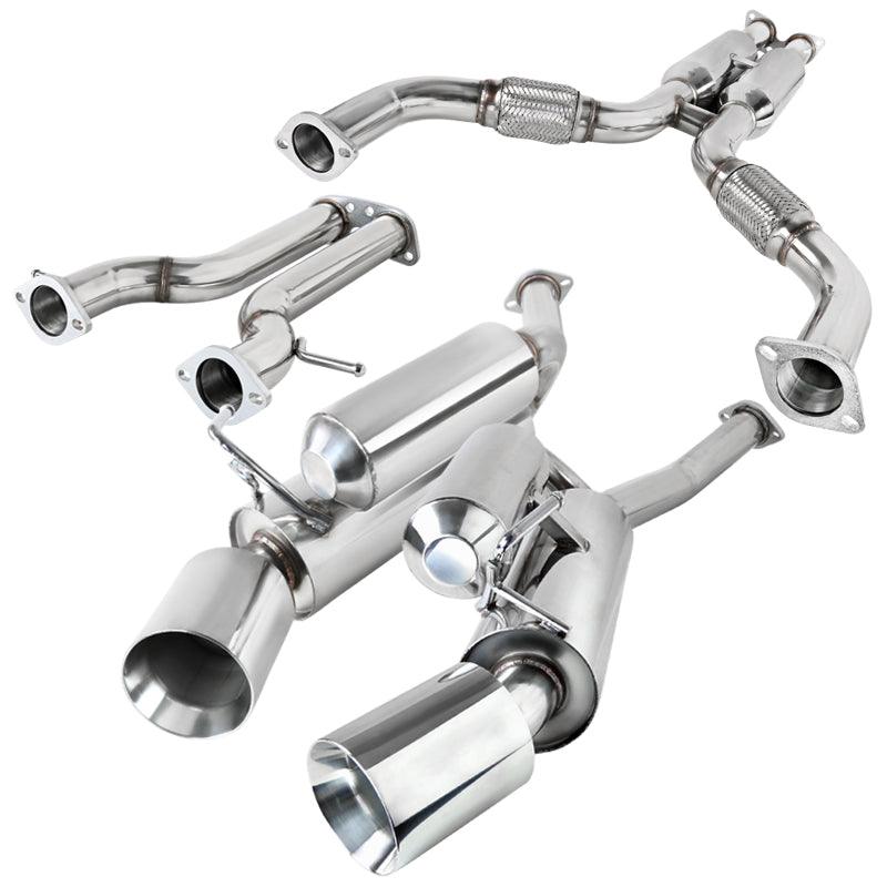 Spec-D Tuning Exhaust Nissan 370Z [Polished Tips] (09-19) Catback Exhaust