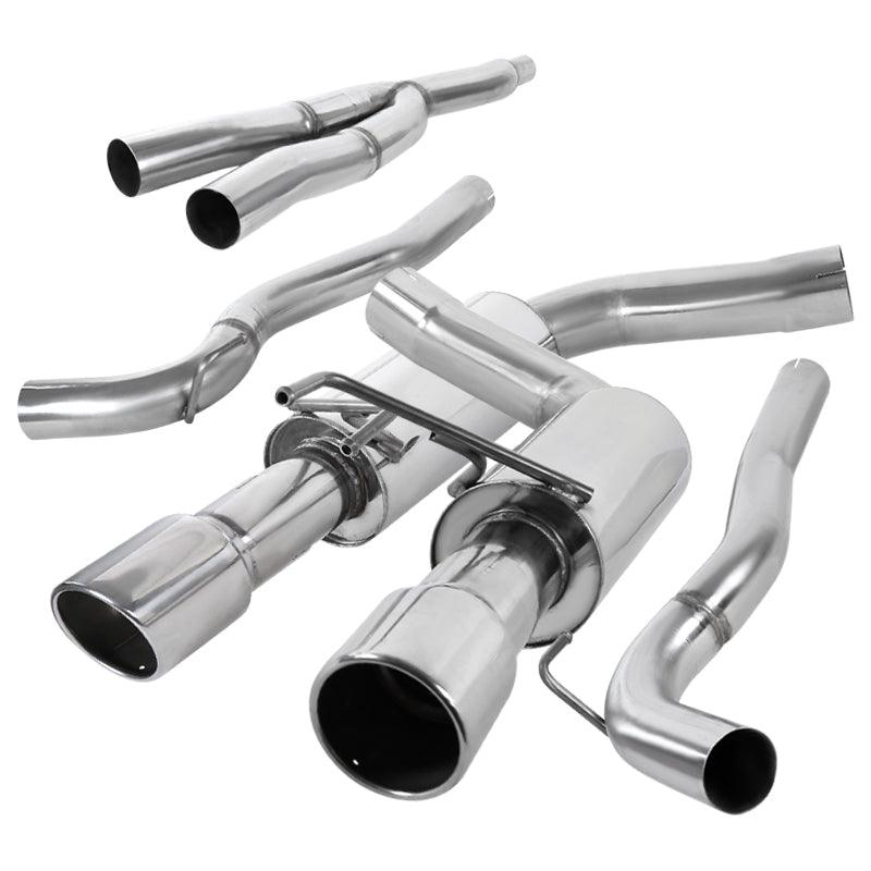 Spec-D Tuning Exhaust Ford Mustang 2.3 Ecoboost (15-23) 3"  Catback w/ 4" Burnt Blue or Polished Tips