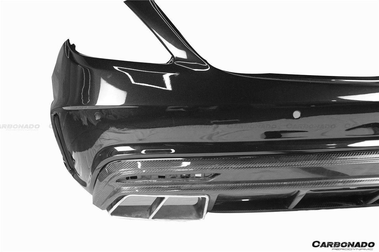 2017-2020 Mercedes Benz S63 AMG W222.2 Sedan MSY Style Rear Bumper with Tips