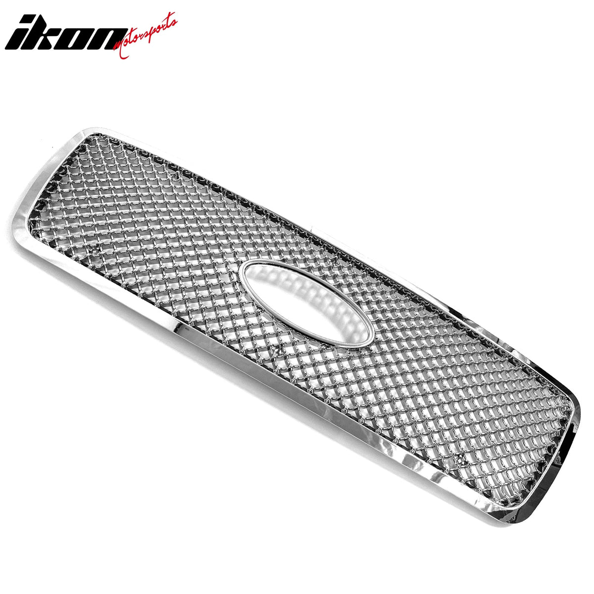 2004-2008 Ford F-150 Front Bumper Hood Grille Grill Cover Chrome Mesh Style