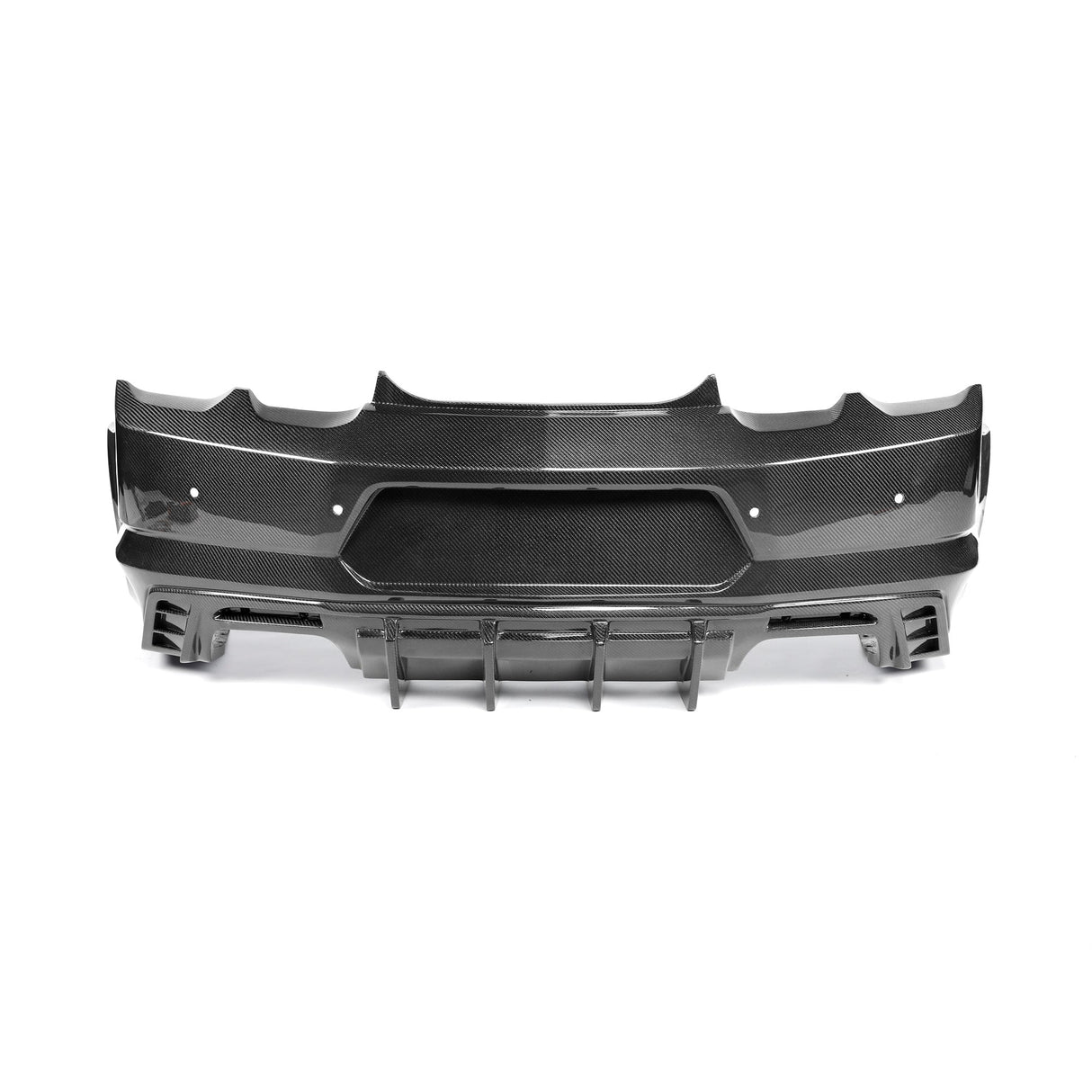 2019-2025 Camaro RS/SS/ZL1 Gloss Double Sided Carbon Fiber Rear Bumper w/Rear Diffuser Quad Tips 1pc