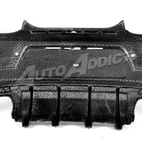 2019-2025 Camaro RS/SS/ZL1 Gloss Double Sided Carbon Fiber Rear Bumper w/Rear Diffuser Quad Tips 1pc