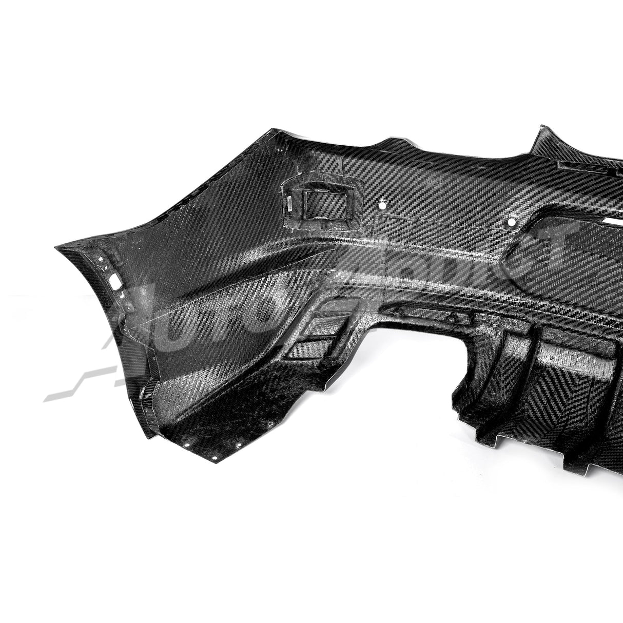 2019-2025 Camaro RS/SS/ZL1 Gloss Double Sided Carbon Fiber Rear Bumper w/Rear Diffuser Quad Tips 1pc