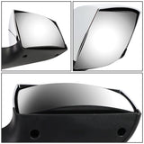04-18 Volvo VN Hood Mirror Manual Arrow Sequential LED Chrome
