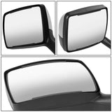 Hood Mirror - 11-21 Kenworth T680 / 13-21 Peterbilt 579 / 11-18 Peterbilt 587 Manual Chrome Amber LED Arrow