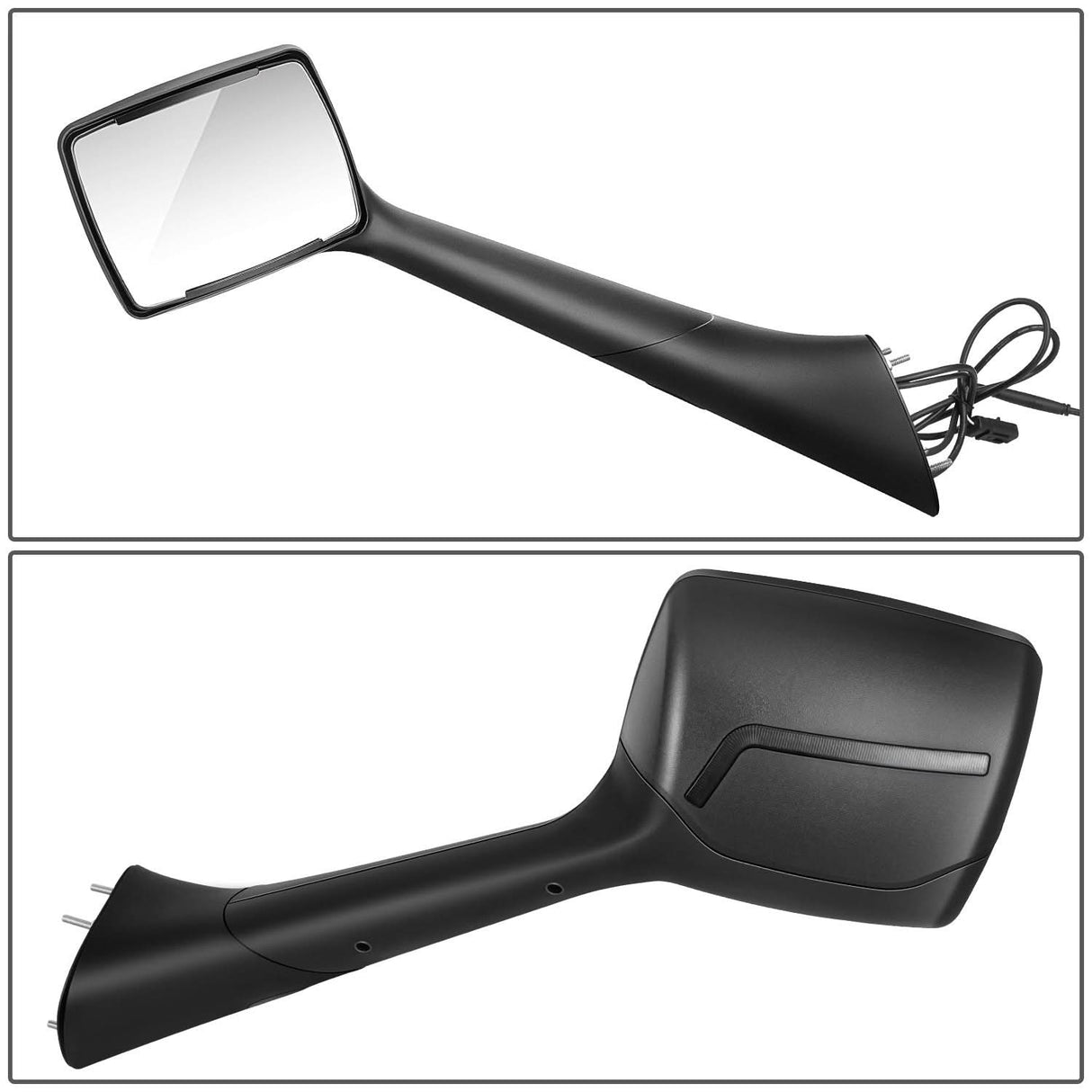 2013-2021 Peterbilt 579/587 Kenworth T680 Check Mark Style LED Hood Mirror