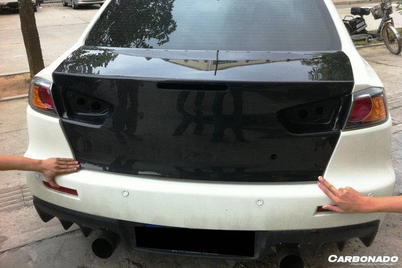 2008-2016 Mitsubishi Evolution Evo 10 OEM Style Carbon Fiber Trunk