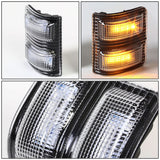 2008-2015 Ford Super Duty Towing Mirror Side Lights - Black/Amber