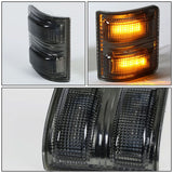 08-15 Ford F-250 F-350 F-450 F-550 Towing Mirror Side Lights Smoke Amber