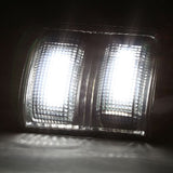 08-15 Ford Super Duty Towing Mirror Side Light Pair Smoke/White LED