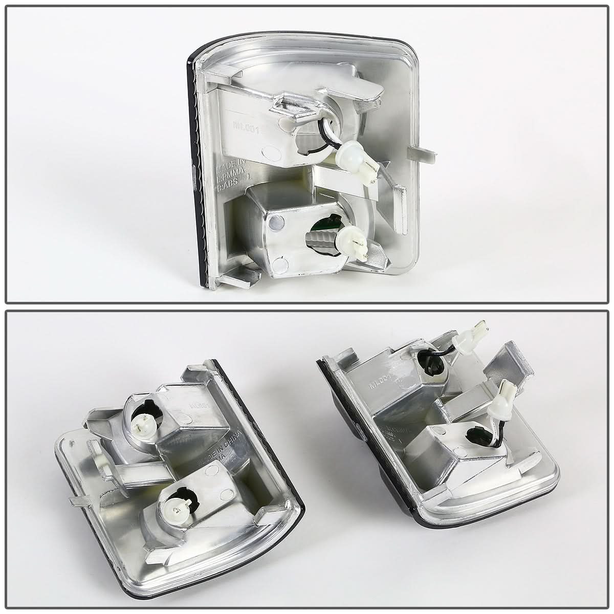 08-15 Ford Super Duty Towing Mirror Side Light Pair Smoke/White LED