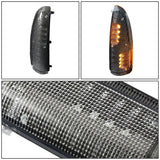 2000-2007 Ford F-250 F-350 Towing Mirror Side Lights Black Amber LED