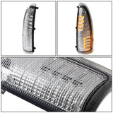 00-07 Ford F-250 F-350 Towing Mirror Side Lights - Chrome/Amber LED